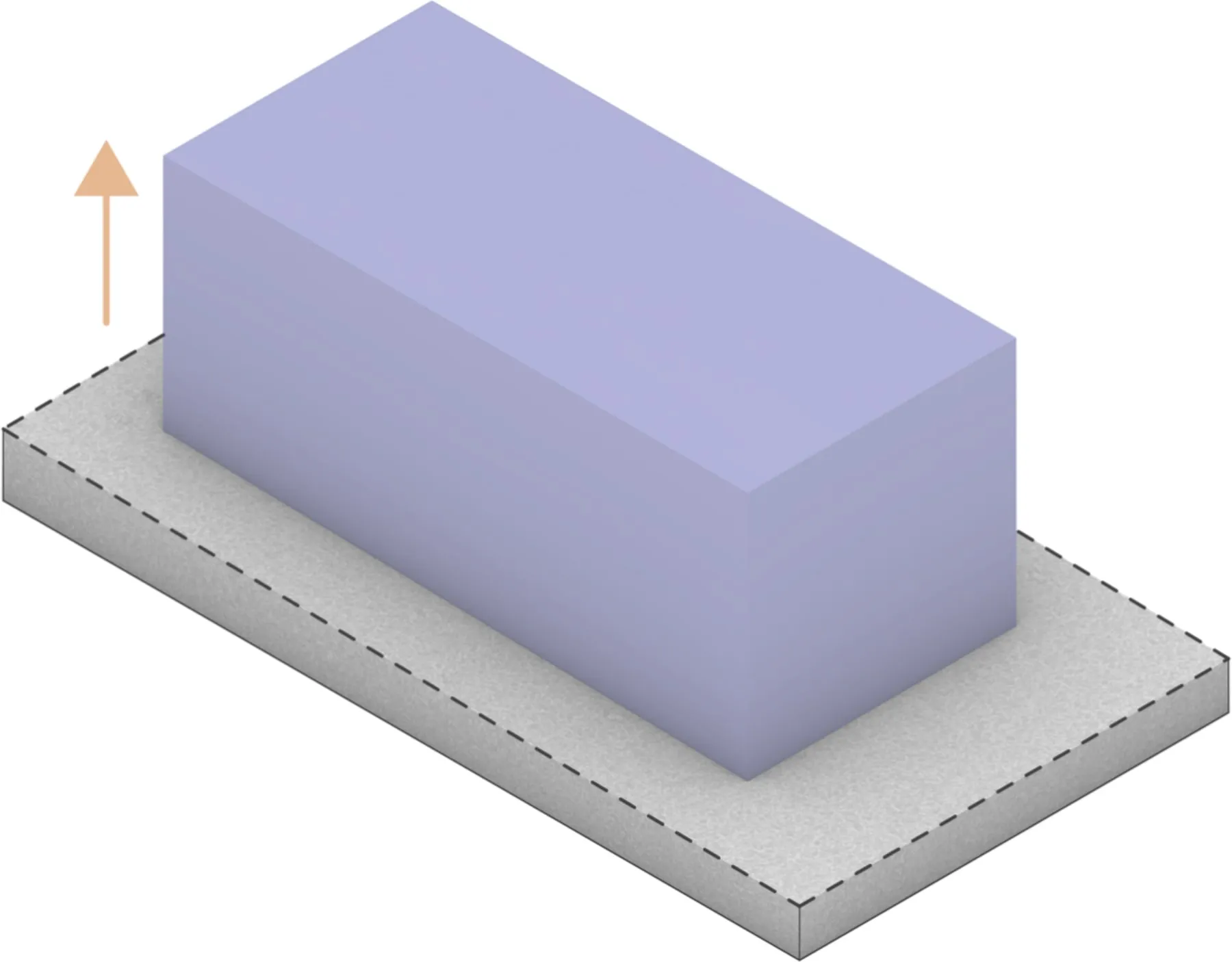 The envelope extruded from the buildable area